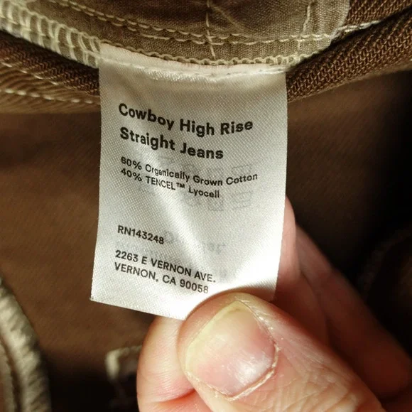 Reformation Jeans Womens SZ 24 Cowboy High Rise Straight Cowgirl Rodeo Preppy - Picture 10 of 12